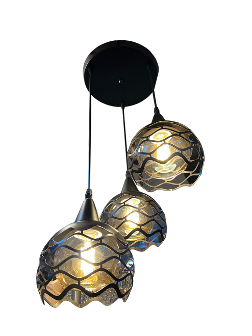 367/3 Black E27 Dining Lamp