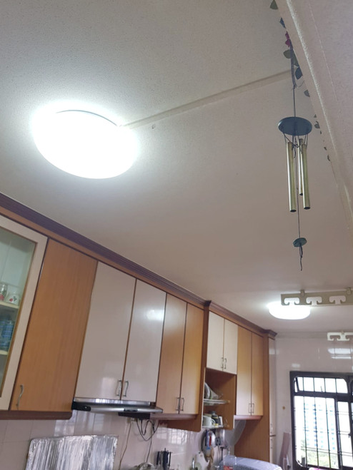 906 Plain White Ceiling Lamp (350mm)