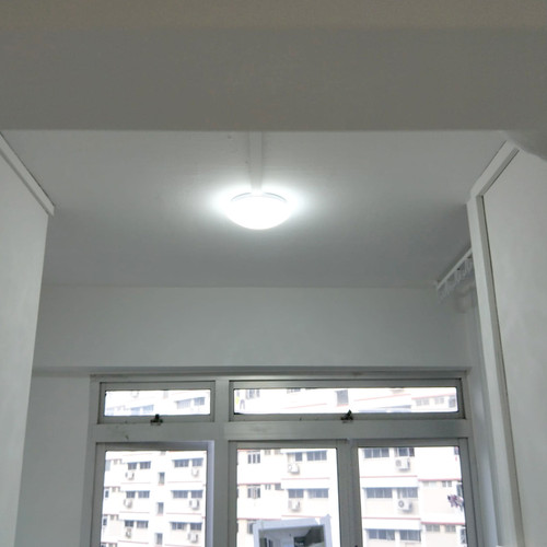 906 Plain White Ceiling Lamp (190mm)