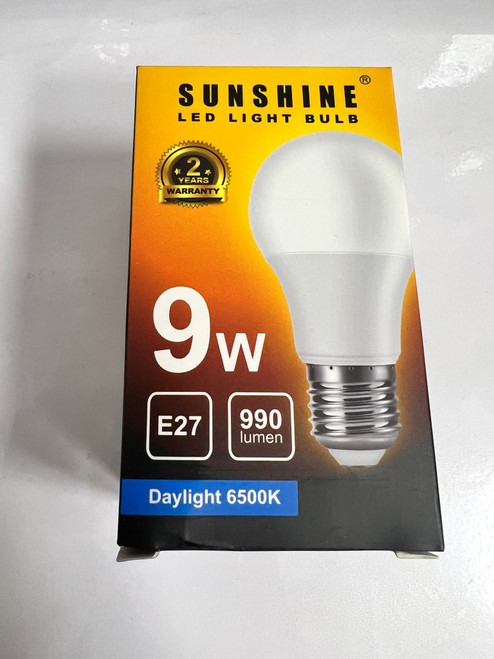 Sunshine E27 Single Colour LED bulb 9W