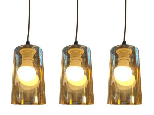 Tea Glass/3 E27 Dining Lamp