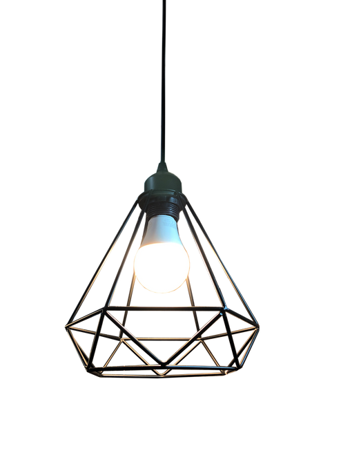 8024/1 Black Diamond E27 Dining Lamp (Climate Voucher Eligible)