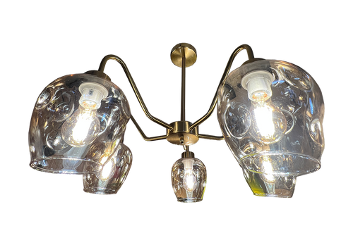 55/5H Gold E27 Dining Lamp