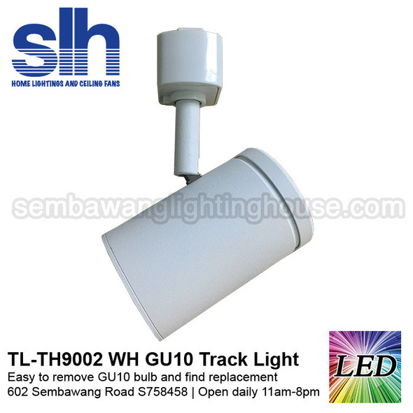 Track Light - TH9002 White (FOC GU10 Bulb) Track Light - TH9002 White (FOC GU10 Bulb)
