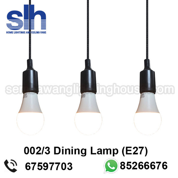 DL4-0002/3 Black Acrylic LED Dining Lamp DL4-0002/3 Black Acrylic LED Dining Lamp
