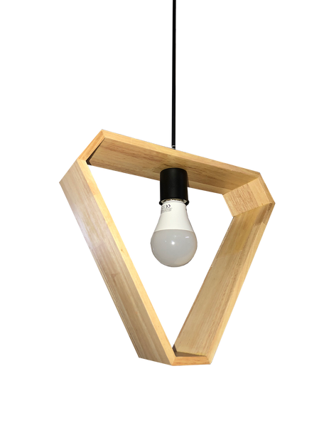 9861A/1 Triangle Wood E27 Lamp