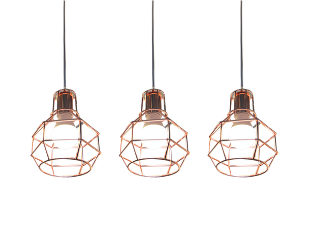 MD5818/3 Gold Dining Lamp (E27)