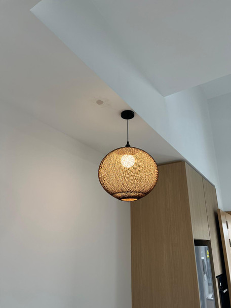 3026/1 40cm Rattan Brown Ball