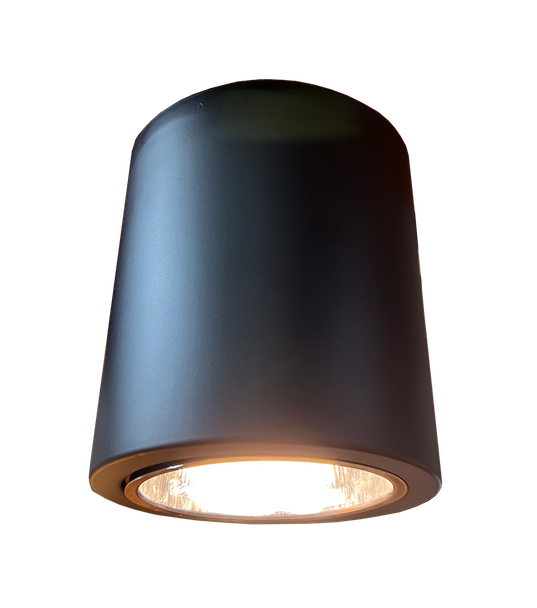 4011 Black Cylinder E27 Ceiling Lamp