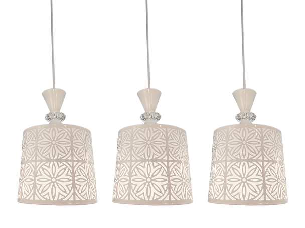 3169/3 White Acrylic LED Dining Lamp (Climate Voucher Eligible)