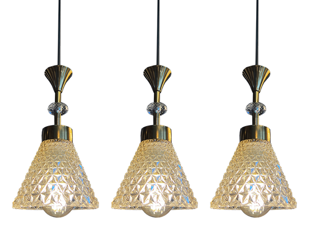 8038/3 Gold E27 Dining Lamp (Climate Voucher Eligible)