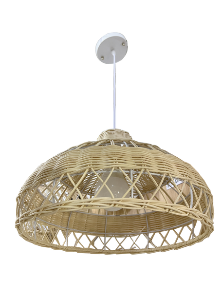 3174/1 Pine 40cm Rattan Lamp (Climate Voucher Eligible)