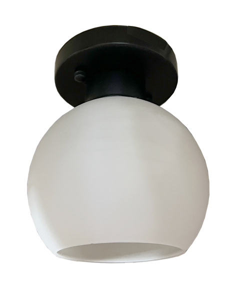 150mm White Glass E27 Ceiling Lamp (Climate Voucher Eligible)