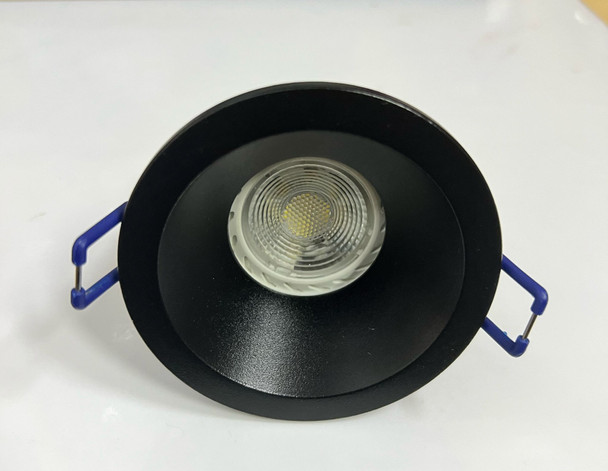 LQ SS1012R65 Round GU10 Spotlight (surface 85mm cuthole 75mm) (White/ Black)