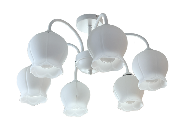 61166/6 White E27 Ceiling Lamp