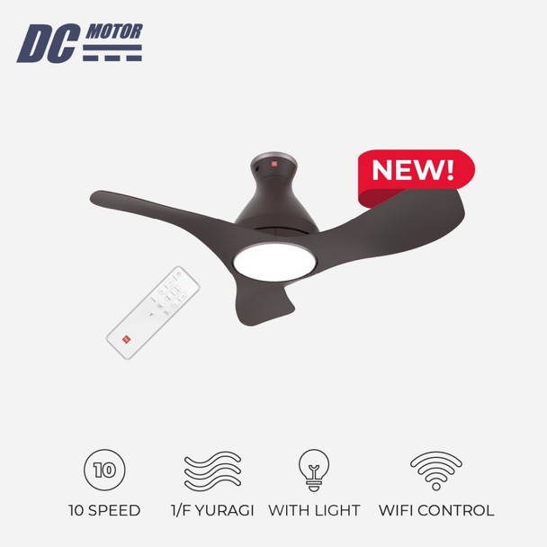 7.7 SALE: KDK Airy Bundle F40GP + F40GP 40" DC LED Ceiling Fan with Light