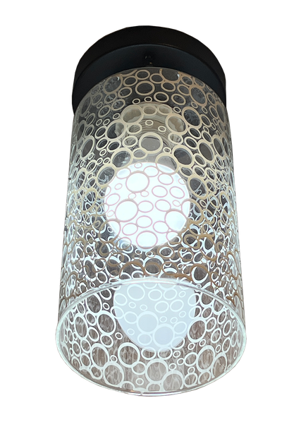 200/1 Bubble Round Glass E27 Ceiling Lamp