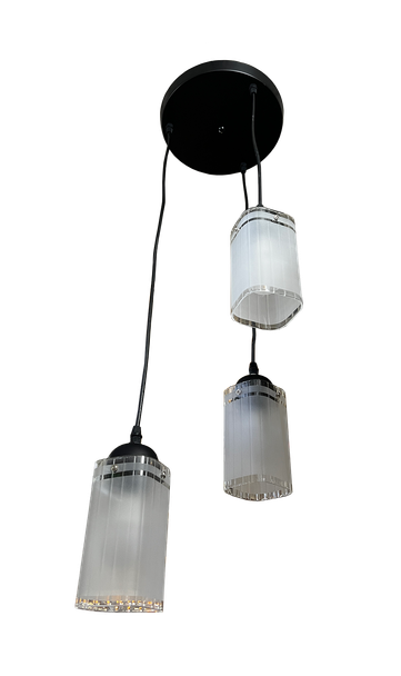 668/3 E27 Square Glass Dining Lamp