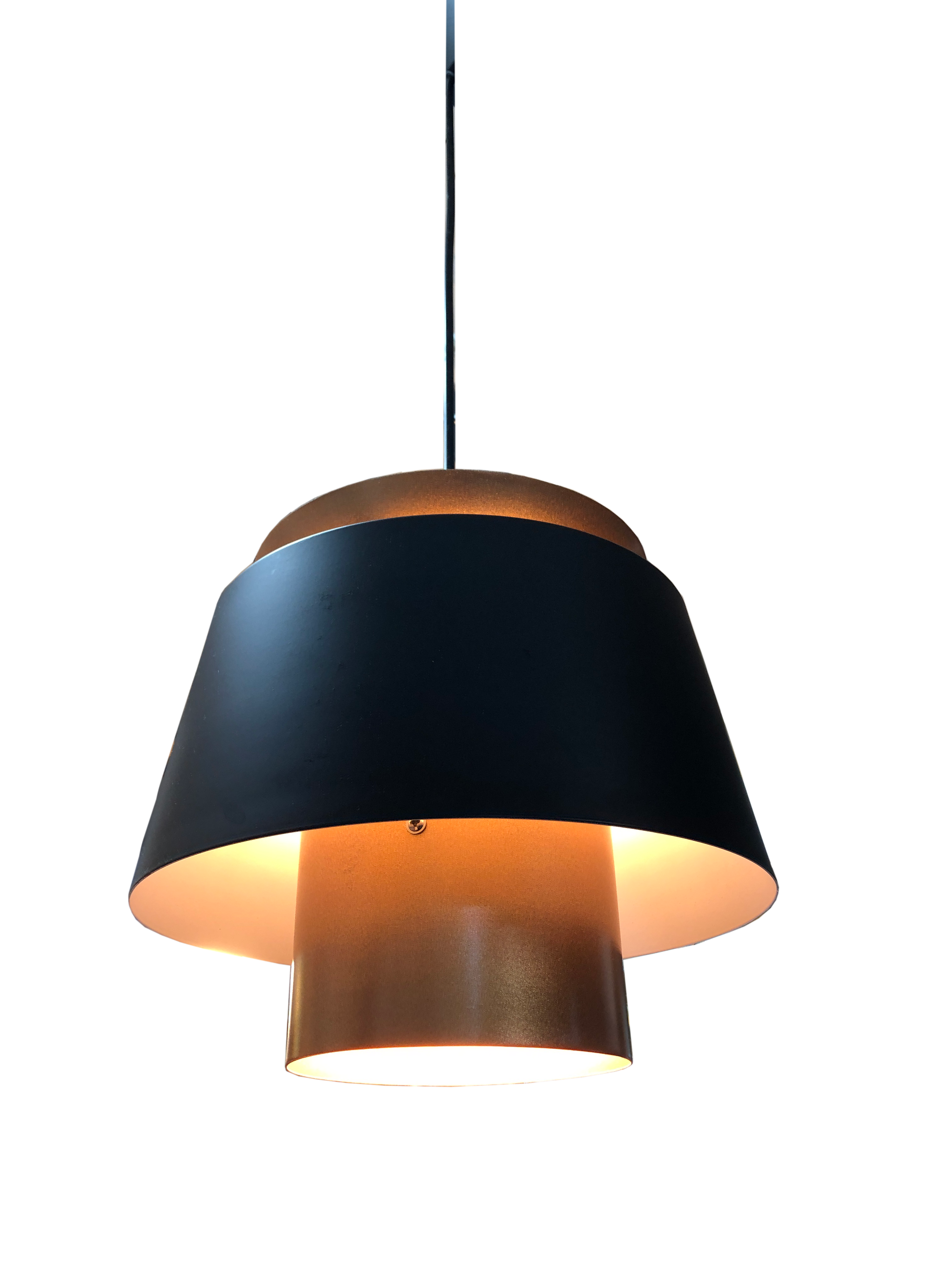 black pendant lamp shade