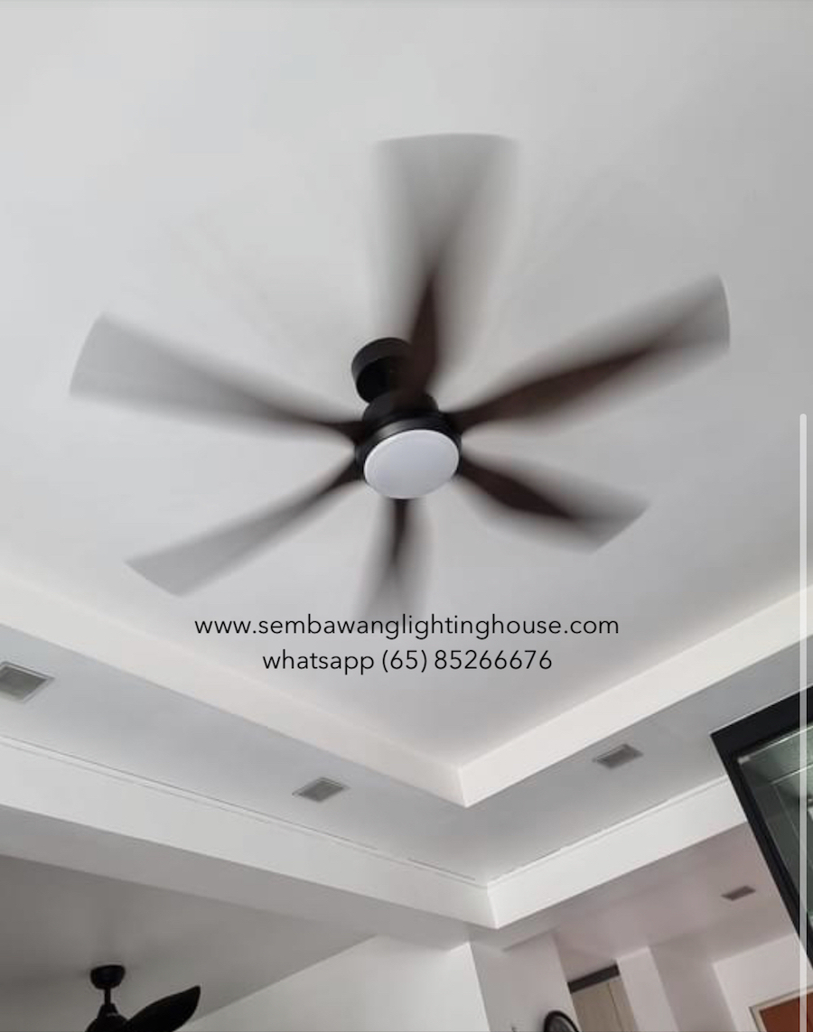 gray blade ceiling fan