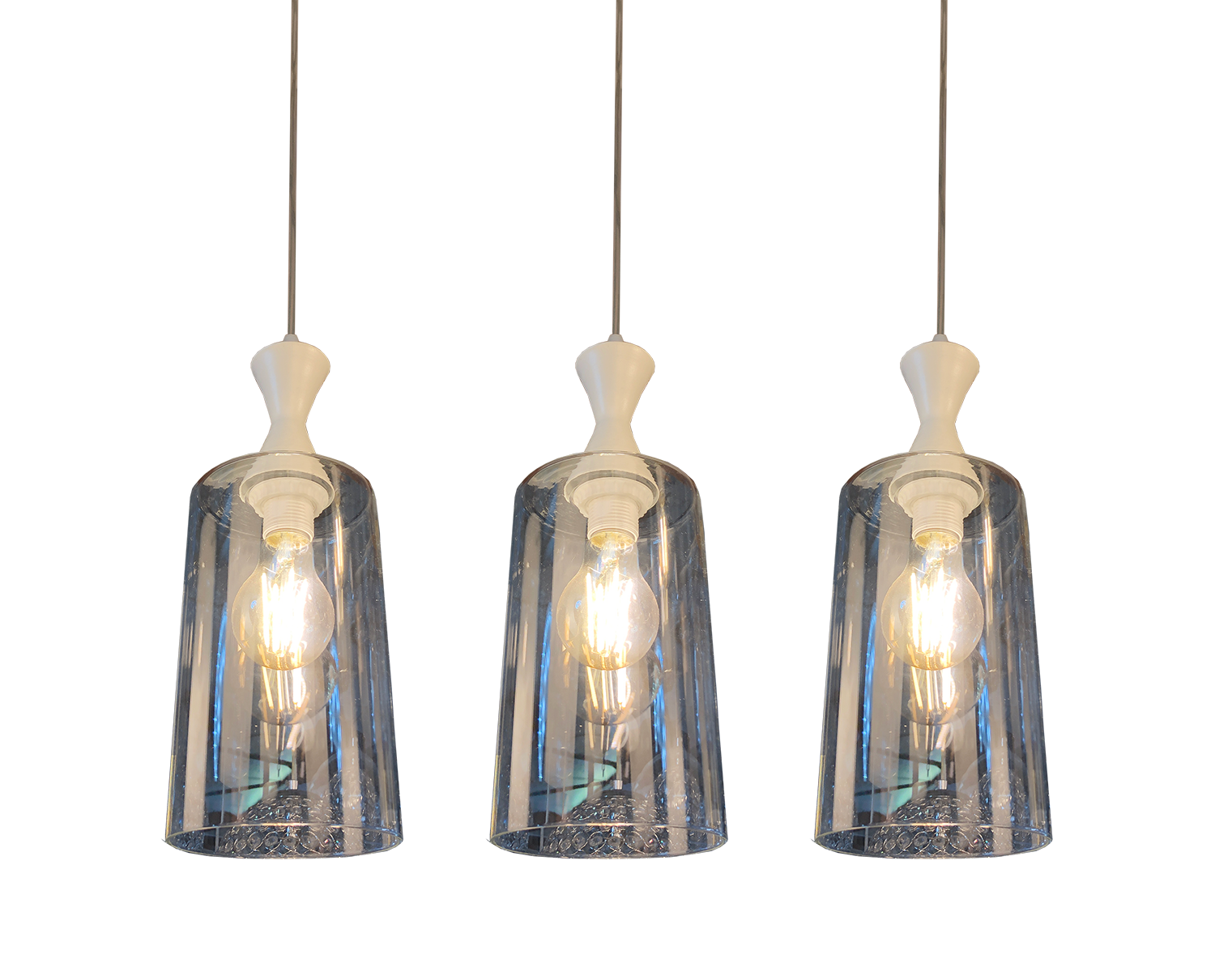 transparent glass pendant light