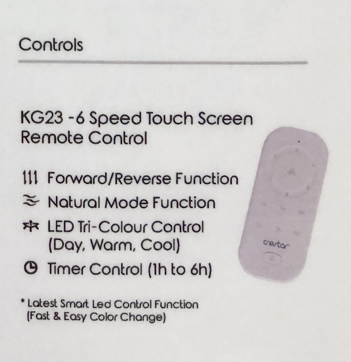 (New) Crestar Ninja Air 42"/48" DC Motor Ceiling Fan Sembawang Lighting House Pte Ltd