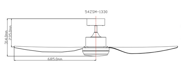 Fanco Heli Co Fan 56 Dc Led Ceiling Fan