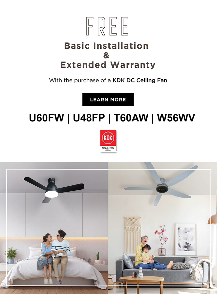 KDK Ceiling Fan free install