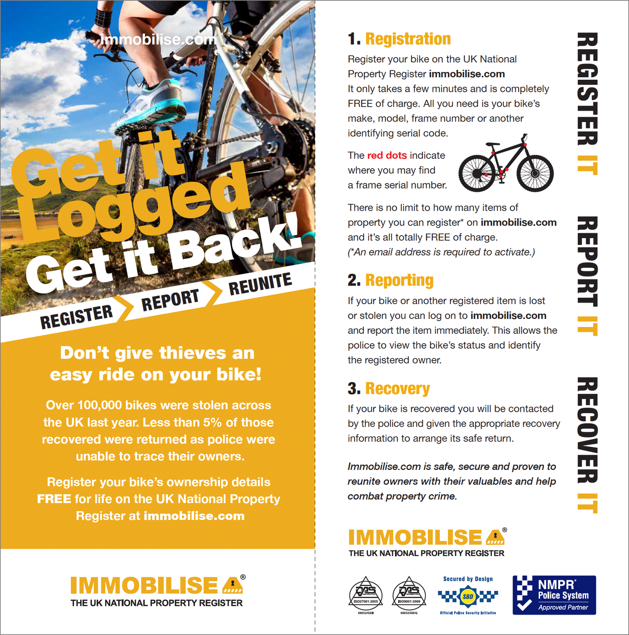 Mountain Bike Immobilise Bike Bike Registration Bikeregister