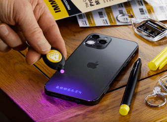 UV pen marking revealed