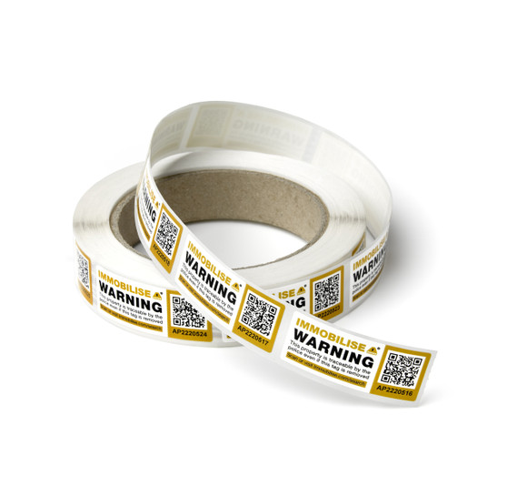 500 labels on a perforated roll for ease of distributing