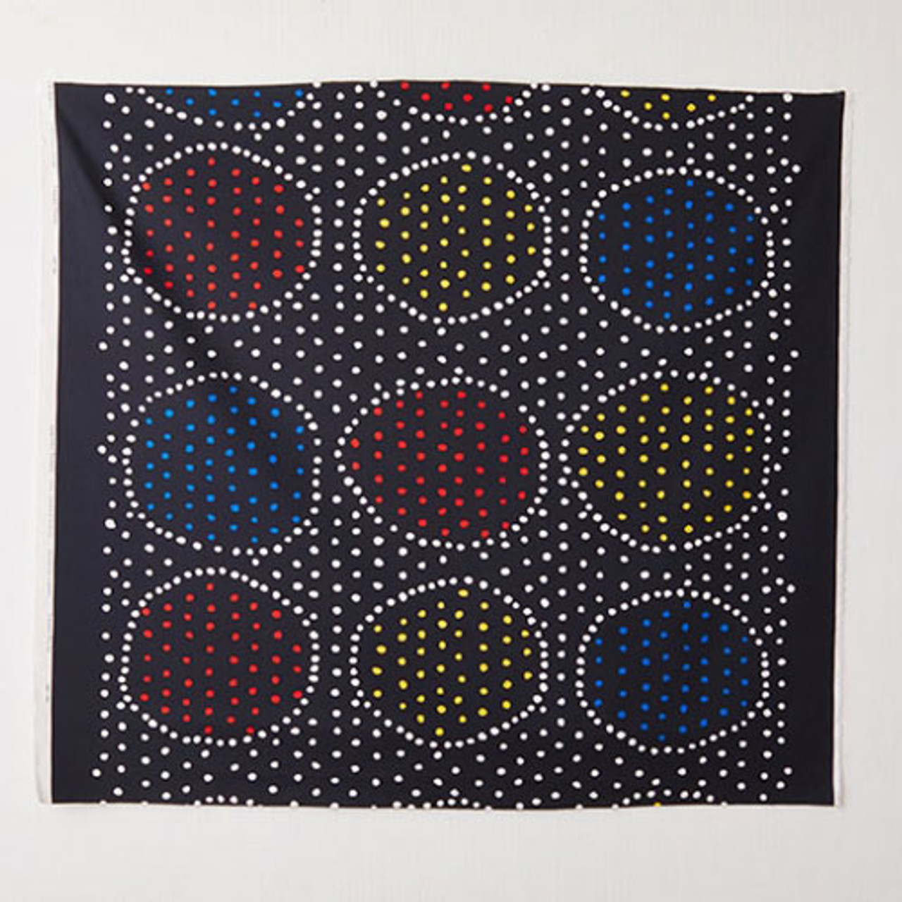 Nani Iro x Anu - Ympari Pocho - Black Multi (Organic Cotton Oxford) - 1/2  yard