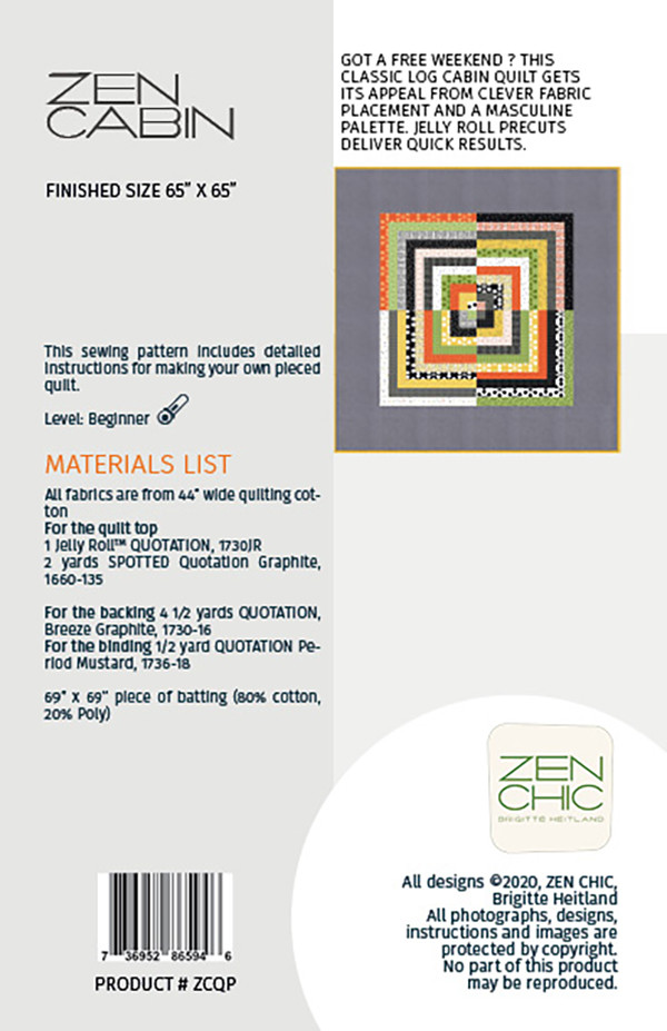 Zen Chic Zen Cabin Quilt