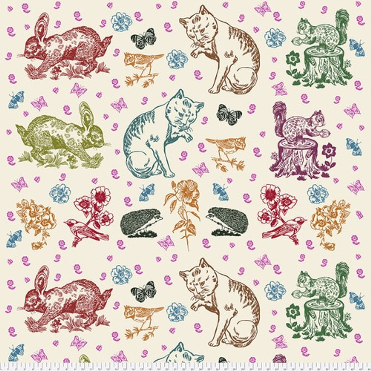 Woodland Walk by Nathalie Lete for Free Spirit Fat Quarter Bundle 15 Prints  including 32 Panel 