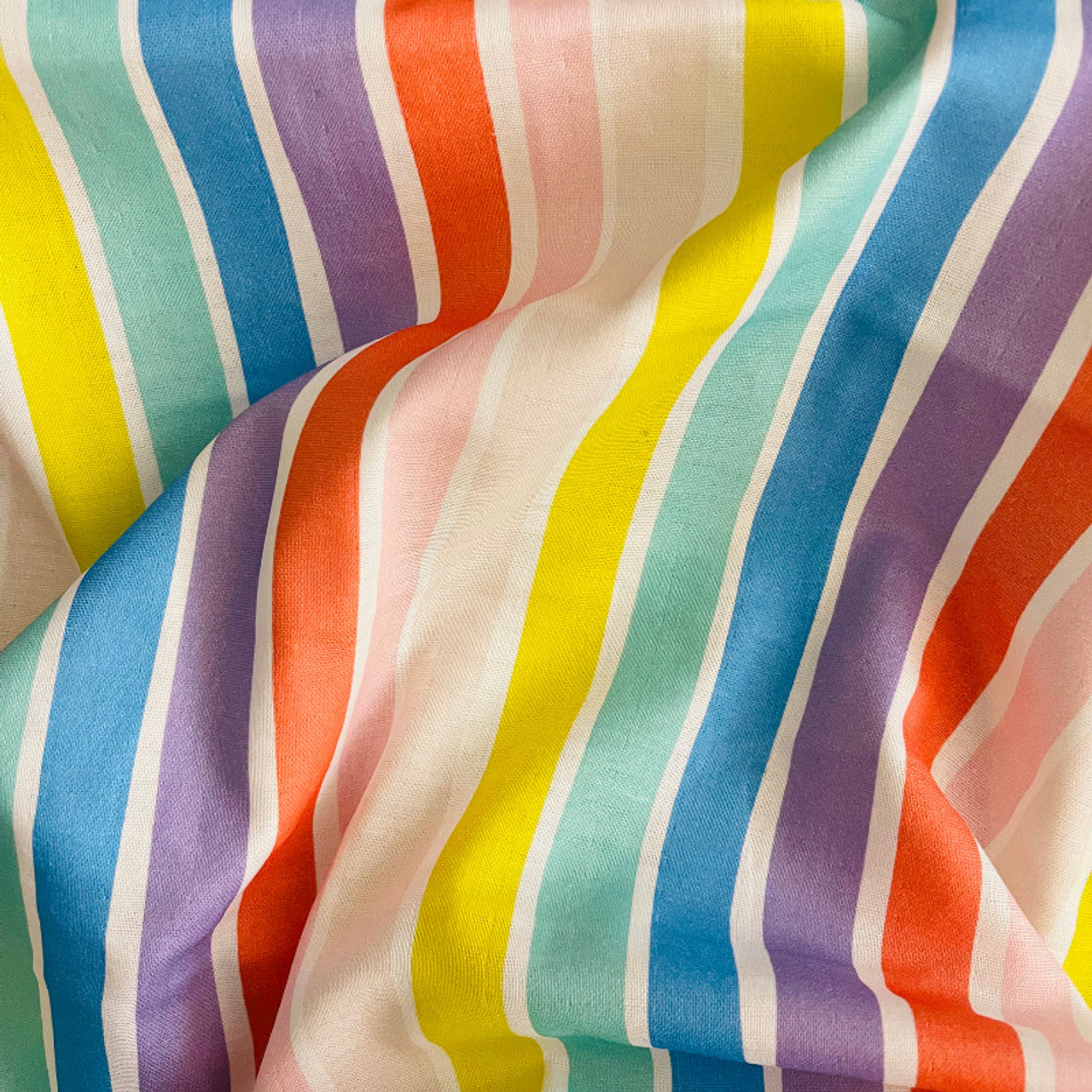 Rainbow Stripe Fabric