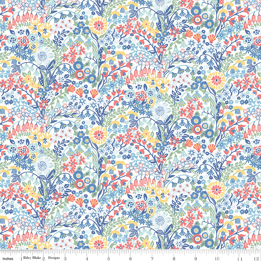 Liberty Quilting Riviera Collection Shell Garden A