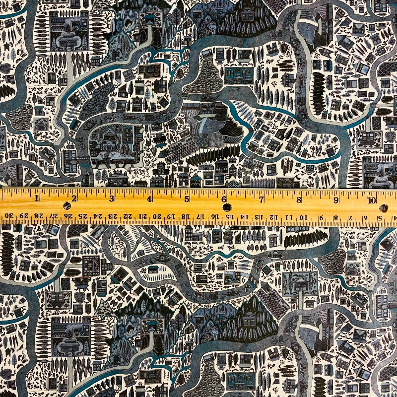 Liberty Fabrics: Pattern Map B (blue) Tana Lawn®
