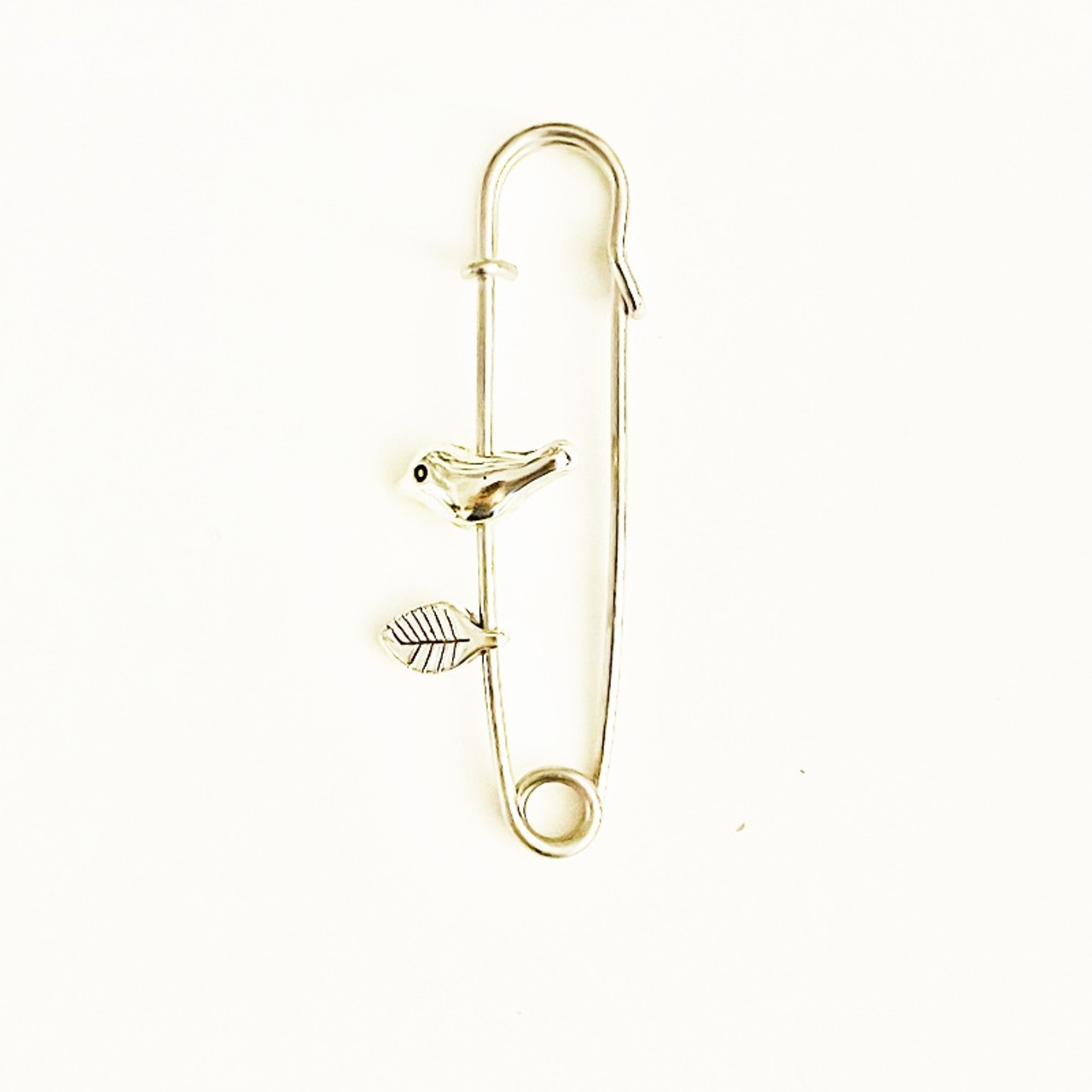 Gold Safety Pin Brooch