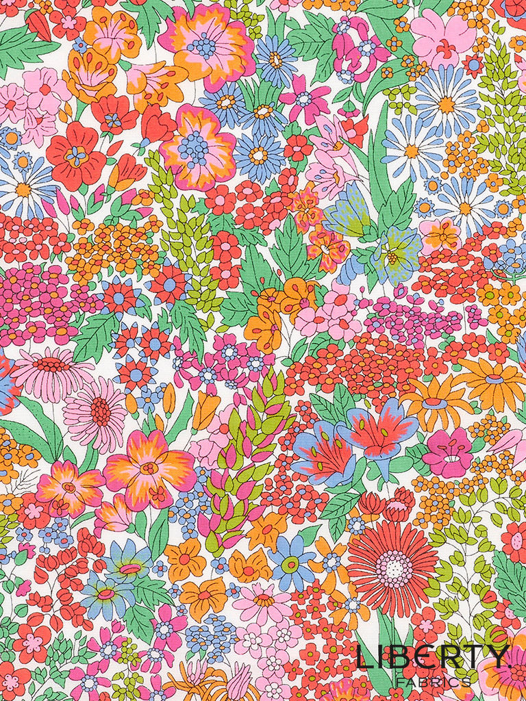 【美品】MARGARET   Liberty Fabrics: Margaret Annie K (Coral) Tana Lawn®