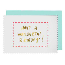 Stitched Birthday Card Stitched Birthday Card