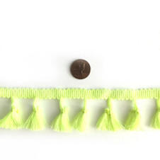 Neon Yellow Tassel Fringe - by the yard Neon Yellow Tassel Fringe - by the yard