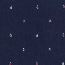 Robert Kaufman Sailor's Dobby - Sailboat in Navy Blue (57" wide) Robert Kaufman Sailor's Dobby - Sailboat in Navy Blue (57" wide)