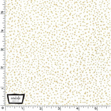 Michael Miller: Spatter Dots in White (Metallic) Michael Miller: Spatter Dots in White (Metallic)