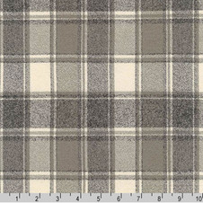 Robert Kaufman: Mammoth Flannel in Plaid Iron - 1.75 yards Robert Kaufman: Mammoth Flannel in Plaid Iron - 1.75 yards