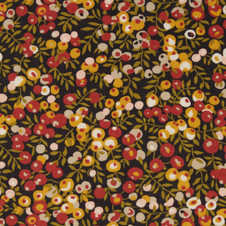 Liberty Fabrics: Wiltshire A - Black and Ochre Tana Lawn® Liberty Fabrics: Wiltshire A - Black and Ochre Tana Lawn®
