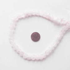 Flat Round 10mm Rose Quartz Bead Flat Round 10mm Rose Quartz Bead
