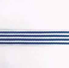 1.5" Skinny Stripe Webbing (Nautical Blue) 1.5" Skinny Stripe Webbing (Nautical Blue)