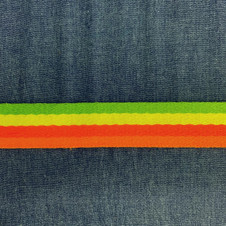 Neon Multi Stripe (3.8 cm or 1.5") Neon Multi Stripe (3.8 cm or 1.5")