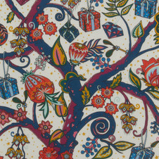 Liberty Fabrics: Jeweltopia E (White) Tana Lawn® Liberty Fabrics: Jeweltopia E (White) Tana Lawn®