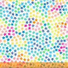 Windham Cubby Bear (Flannel) - Star Clusters in White